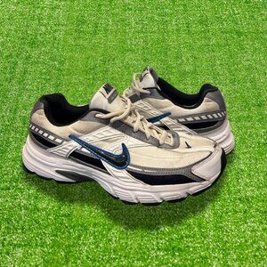 Nike Mens Initiator White Silver Running Shoes Sneakers Size 8.5 US 394055-101